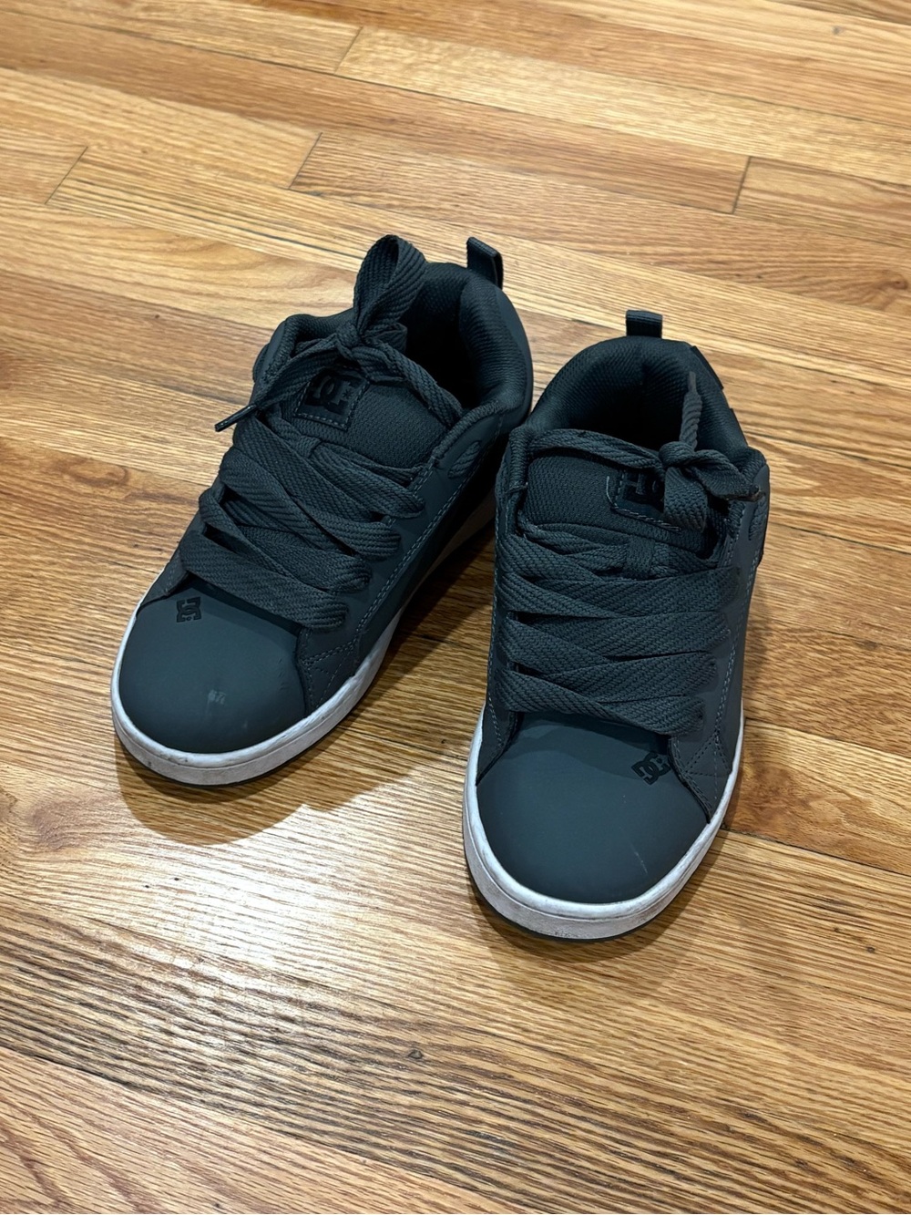 DC Men's All-Black Low-Top Skate Sneakers
